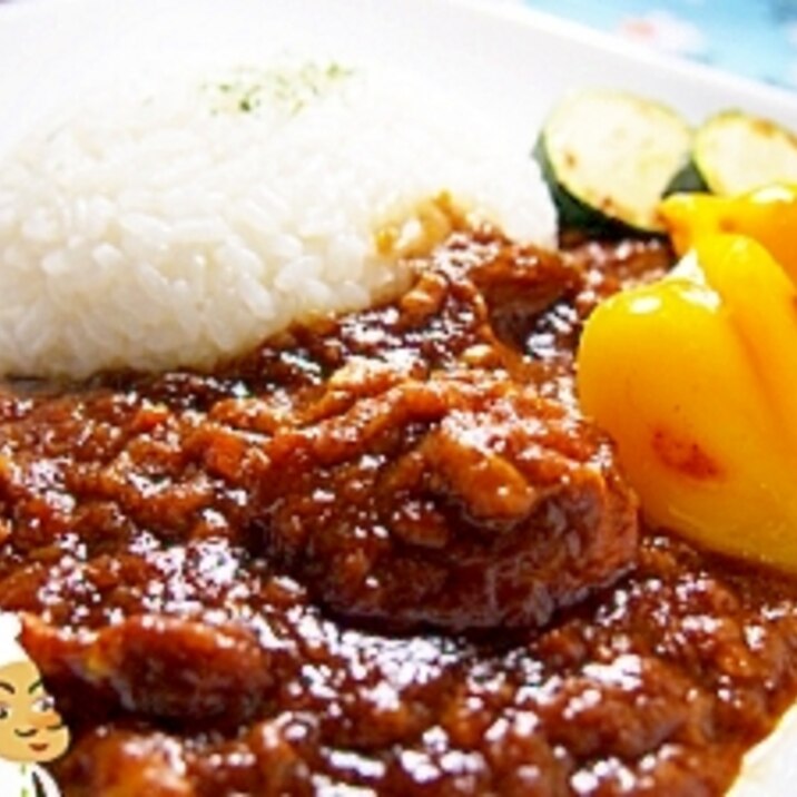 塩麹のシンプル黒カレー